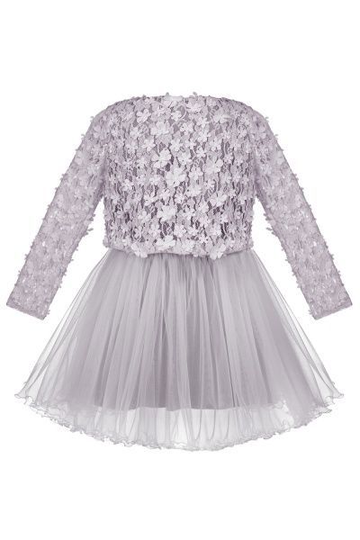 Платье Sasha р.140 серый 4413/1 