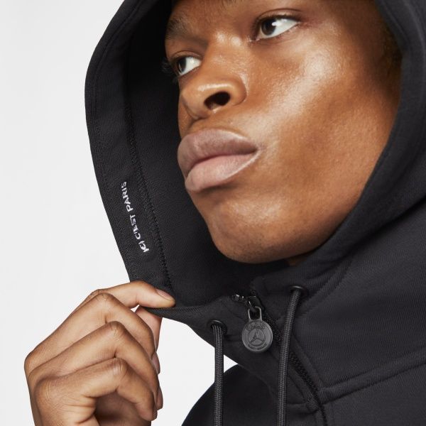 Джемпер Nike M J PSG FLEECE FZ CK9641-010 р. L чорний