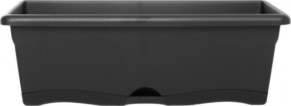 Ящик балконний Plastiken Terra Jardinera антрацит прямокутний 10л антрацит (7551 antr) 