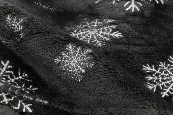 Плед Basic Glitter Snow 150x190 см сірий із білим La Nuit 