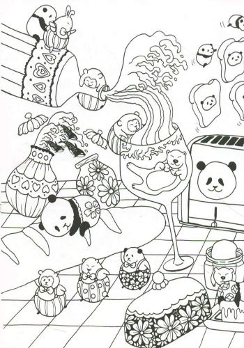 Книга-раскраска Лулу Майо «Раскраска-антистресс. Почти миллион медведей» 978-966-976-327-3