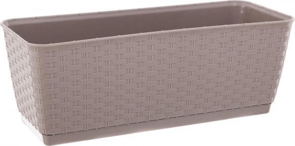 Ящик балконний Prosperplast Ratolla прямокутний 8,4л (75964-7529) мокко 