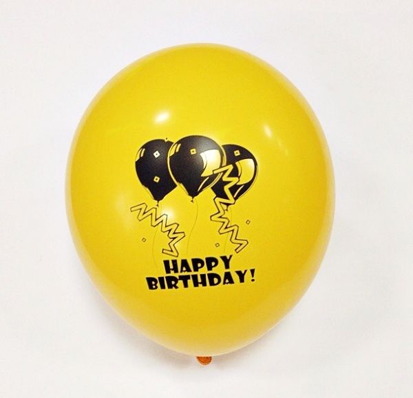 Шарики латексные Ві та Ві Декоратор с рисунком 27 см разноцветный 5 шт.