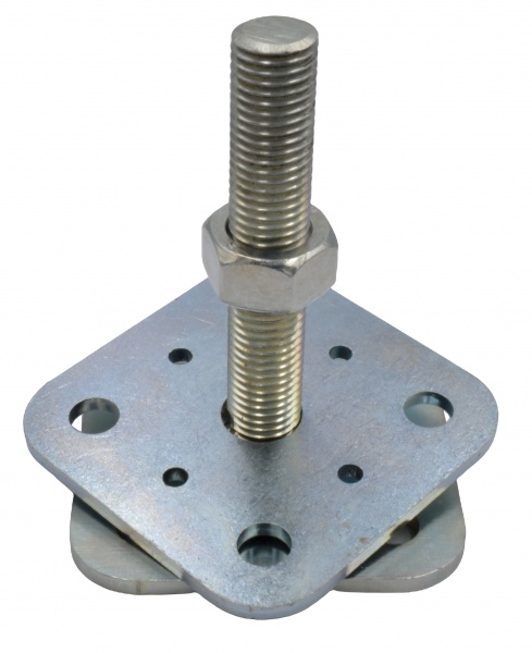 Опора колони гвинтова (вільна гайка) H 100 мм 80x80 мм 4 мм 1 шт. 