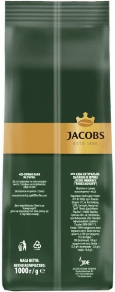 Кофе в зернах Jacobs Монарх 1 кг