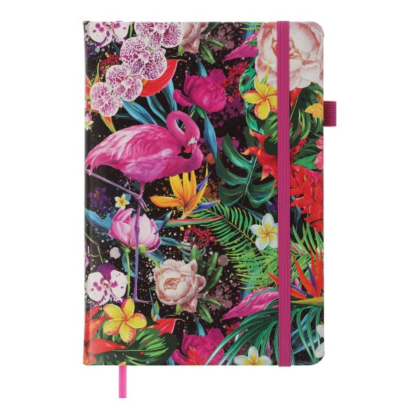 Блокнот недатированный Exotic 96 лист. клетка розовый Buromax A5