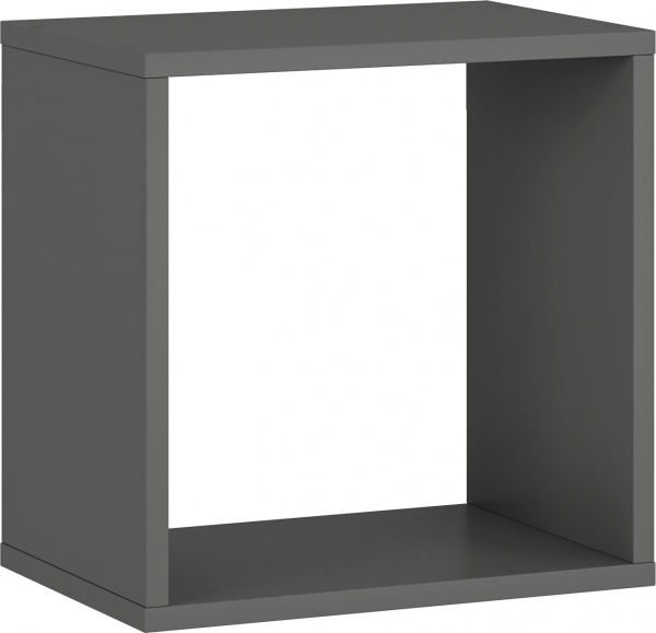 Полиця Грейд Адель 370x370x250 мм графіт сірий 