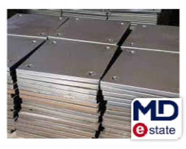 Сталь листова закладна пластина з отворами 150x150x5 мм ДСТУ Б В.2.6-168:2011 (ГОСТ 10922-90, MOD)