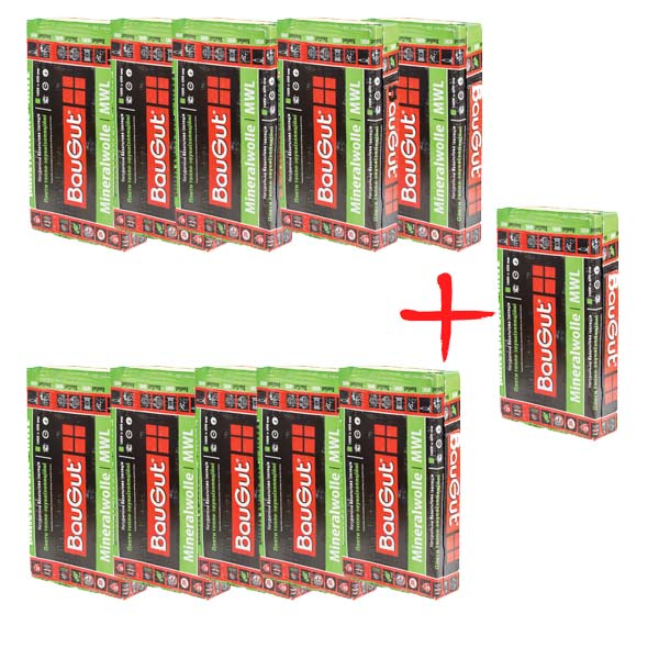 Комплект Изоляция BauGut Фасад 50 мм 10+1 в подарок