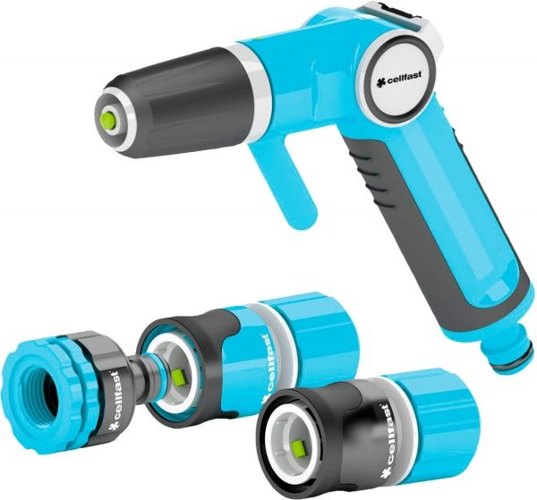 Набор соединений и разбрызгиватель Cellfast с прямым пистолетом оросителем 1/2 