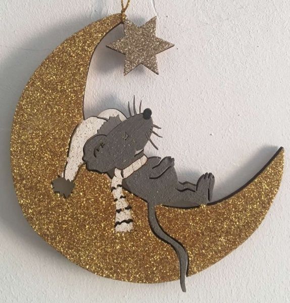 Подвеска Мыша на луне 115 см 