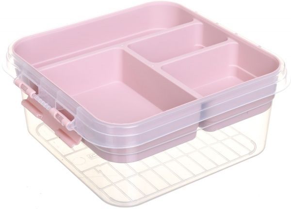 Органайзер Beauty для бижутерии розовый 25х26х11 см Gondol Plastic