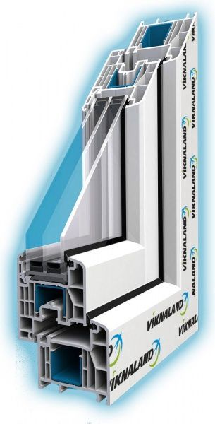 Окно глухое VIKNALAND В 70 800x1000 мм без открывания (К) 