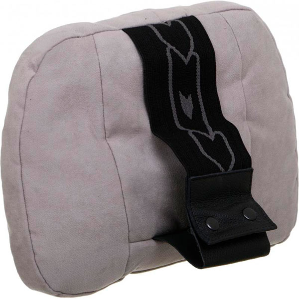 Подушка автомобильная Premium серая ткань/велюр 29x24x3 