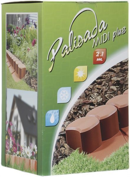 Бордюр ZMM Maxpol для газону 6 см графіт