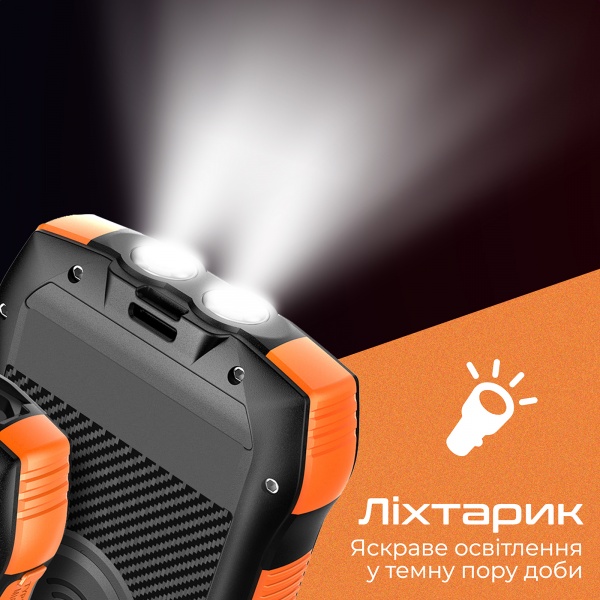 Універсальна мобільна батарея Promate 20000 mAh black (solartank-20pdqi.black) із сонячною панеллю 