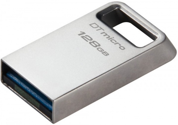 Флеш-память USB Kingston DataTraveler Micro 128 ГБ USB 3.2 silver (DTMC3G2/128GB) 