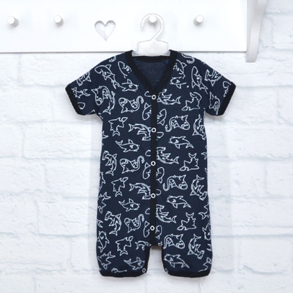 Песочник для мальчика Blanka Акулы р.74 синий 12636 