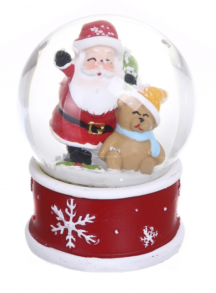 Шар новогодний Санта с помощником в ассортименте ZY22558/ZY22559