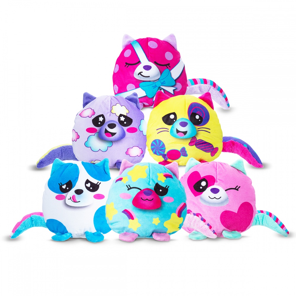 Мягкая игрушка Misfittens Mini W4 – Котик в банке разноцветный 03948(W4)