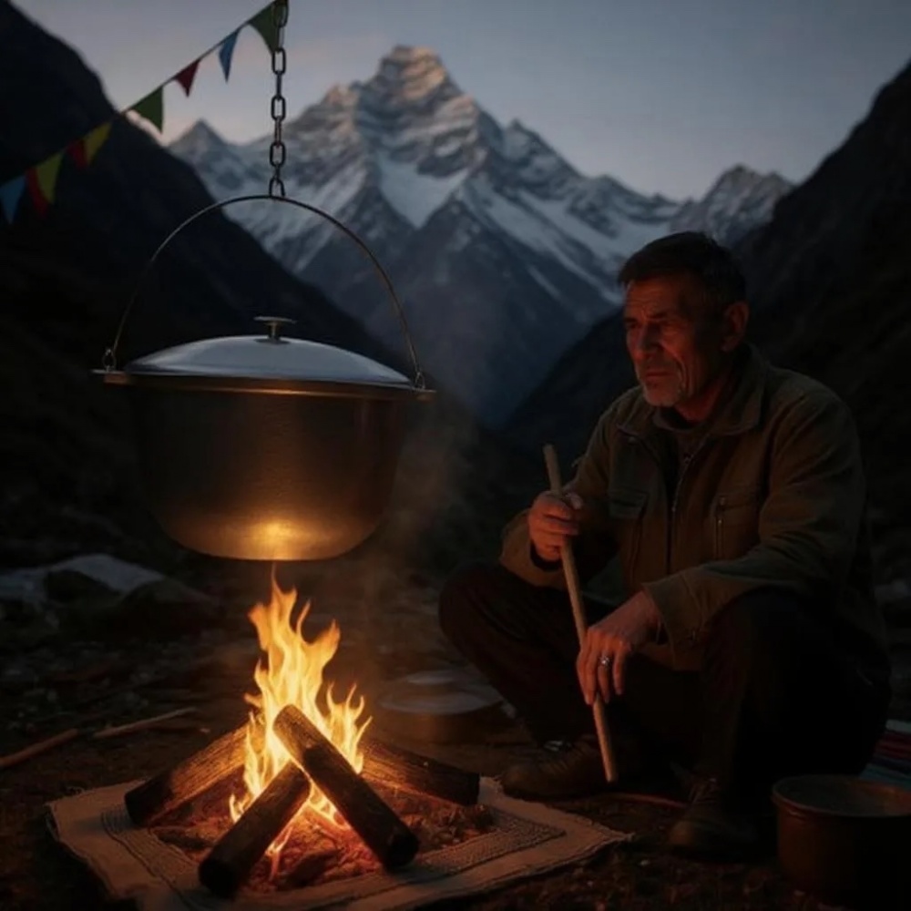 Казан похідний Talko ø300 мм 200 мм 8 л з кришкою