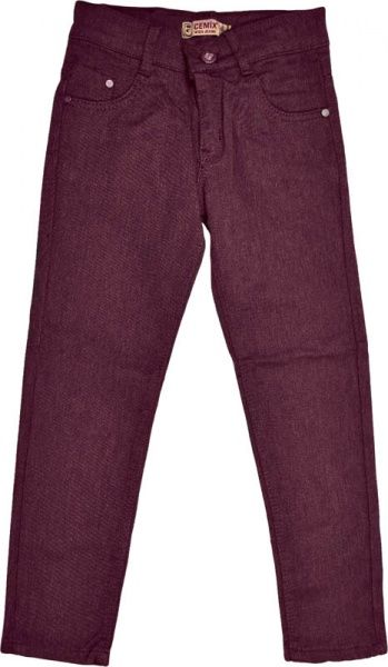 Джинсы CEMIX р.128 бордовый 6101 