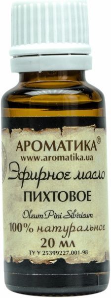 Эфирное масло Ароматика Ялицева 20 мл 