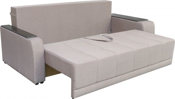 Диван прямий Кедр Плейн права ніша бежевий 2400x1030 мм