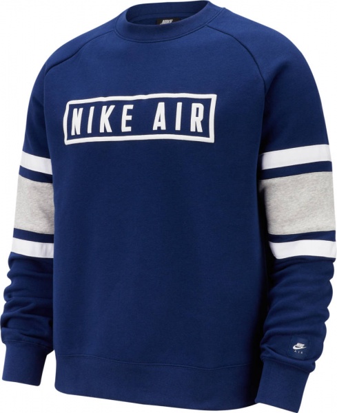 Джемпер Nike M NSW AIR CREW FLC BV5156-492 р. S темно-синий
