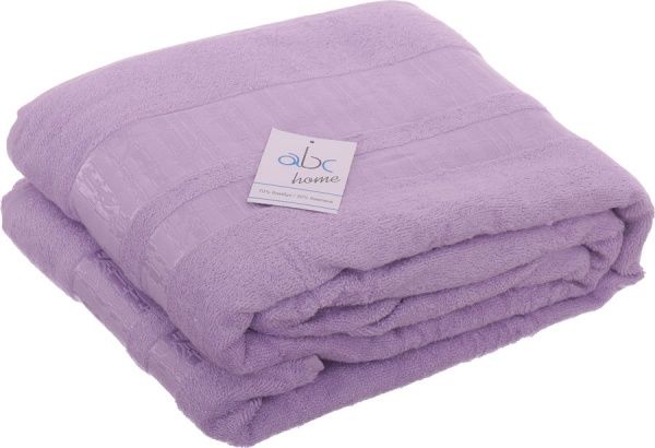 Простынь махровая 200x220 см фиолетовый ABC 