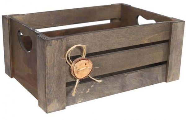 Коробка декоративна Пуговка 40х15х30 см, коричнева