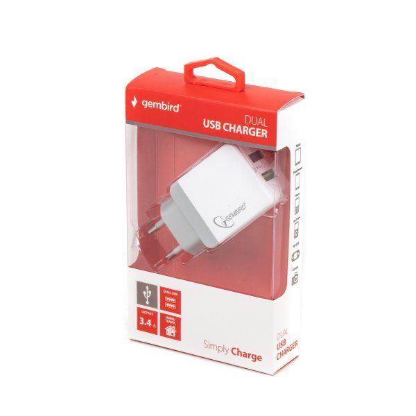 Сетевое зарядное устройство Gembird MP3A-UC-AC10