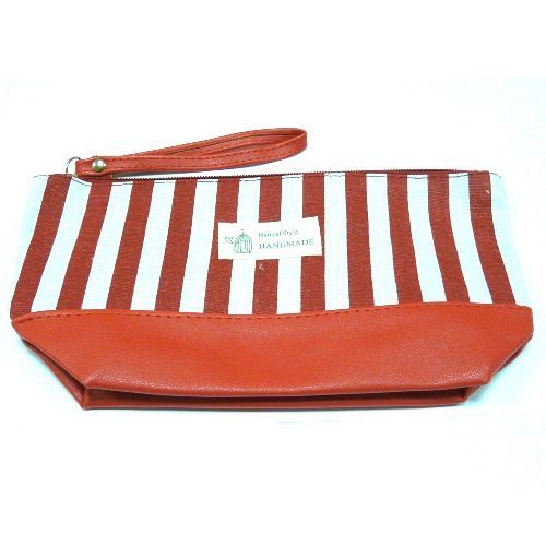 Косметичка Полоска Комбинированная 1 шт. красный B5108-Dz2-red 