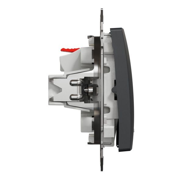 Выключатель одноклавишный Schneider Electric Sedna Design с подсветкой 10 А 250В черный SDD114101L