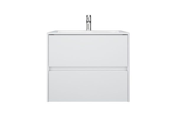 Тумба підвісна Грейд Preference N2 80 МДФ білий глянець під ум. Пандора 80