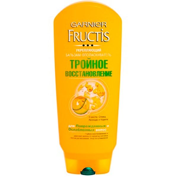 Бальзам Fructis Fructis Тройное Восстановление для поврежденных и ослабленных волос 200 мл