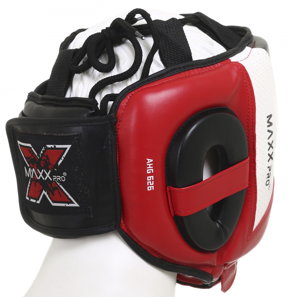 Шлем боксерский MaxxPro р. M AHG-626 Red vynil M красный