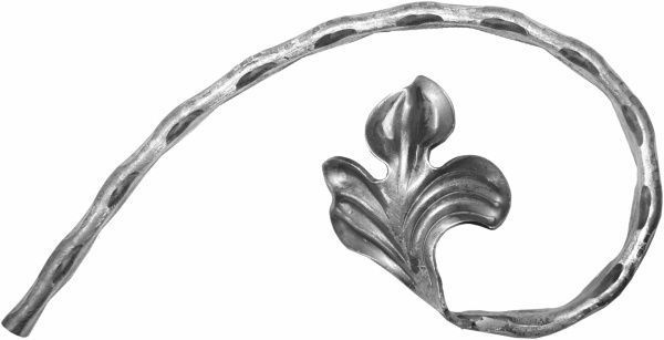 Завиток 10.225 220х140х12х6 мм вальцьований лівий