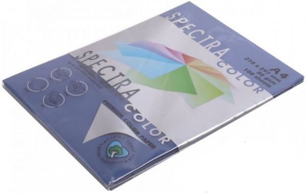 Папір кольоровий Spectra Color A4 80 г/м 100 аркушів темно-синій 