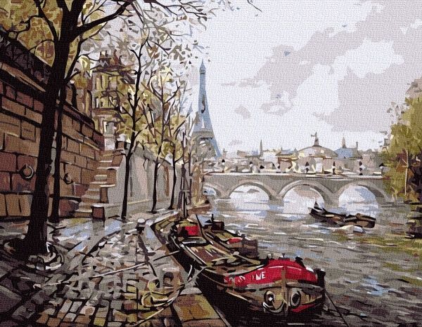 Картина за номерами Паризька пристань bk_1110 BookOpt 