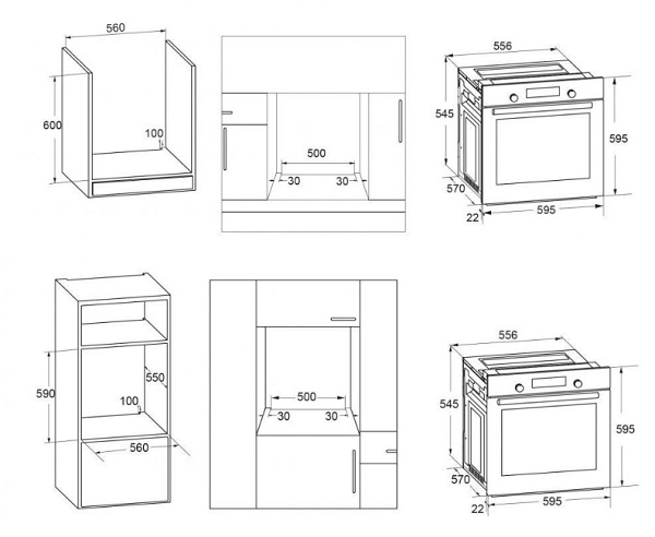 Духовой шкаф Pyramida PO 7 ME XGBL (80)