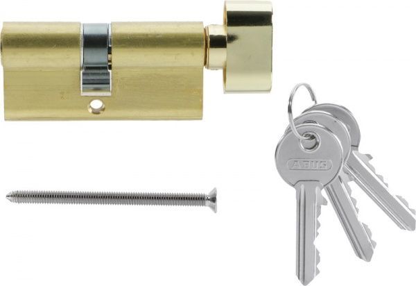 Цилиндр Abus KE50 30x35 ключ-вороток 65 мм матовая латунь