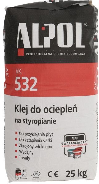 Клей для пінополістиролу Alpol АК 532 25 кг