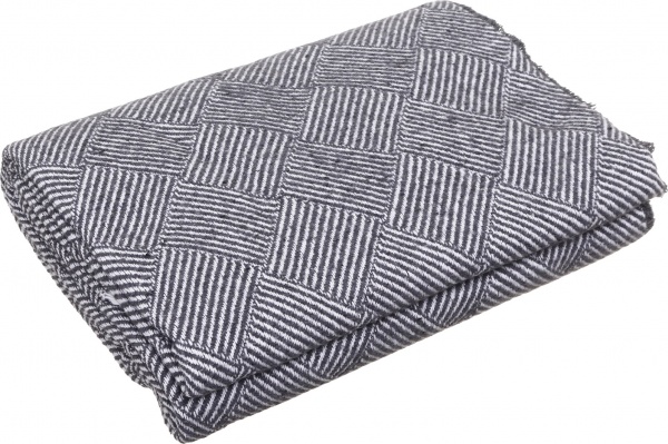 Плед Валенсия 140x200 см серый Vladi 