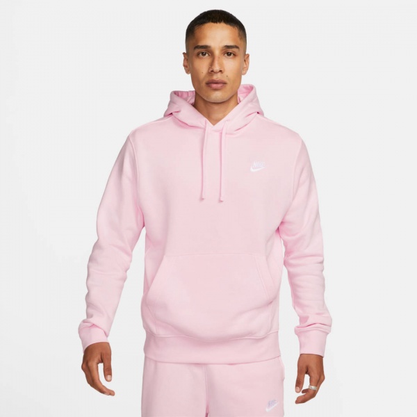Джемпер Nike M NSW CLUB HOODIE PO BB BV2654-663 р. L рожевий