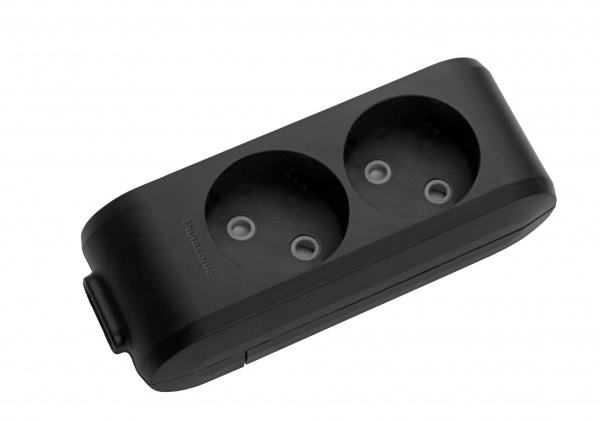 Колодка Panasonic X-tendia без заземления 2 гн. черный 480900034 