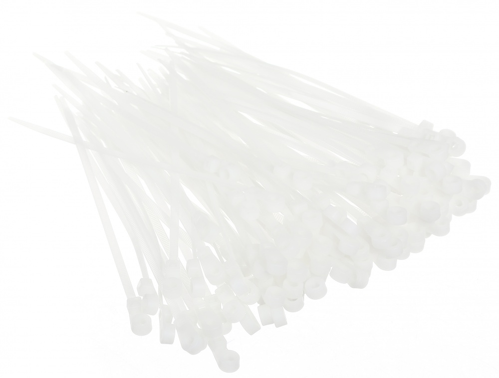 Стяжка кабельная с кольцом HausMark 3,5х150 мм 100 шт. белый