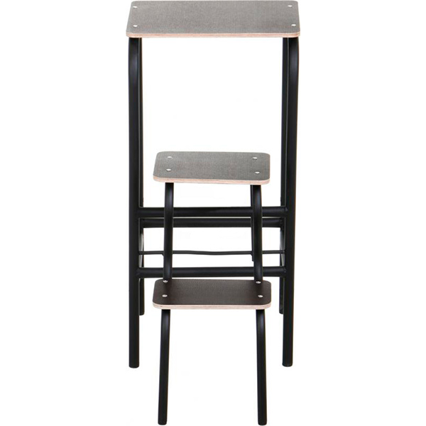 Табурет-лестница Лугалпроф черный / черный 