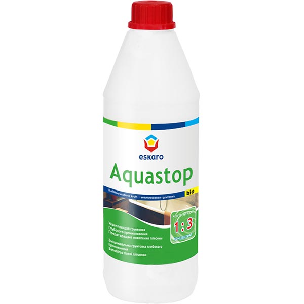 Грунтовка фунгицидная Eskaro Aquastop Bio концентрат 1:3 0.5 л