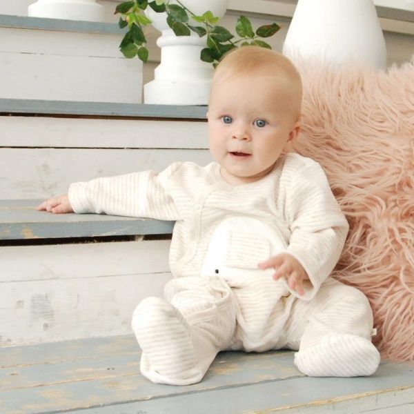 Комбинезон детский Minikin с шапочкой р.68 бежевый 1817004 